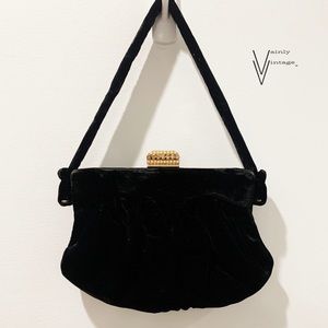 Vintage 50s Lowy and Mund Velvet Mini Bag